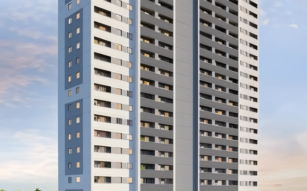 Fachada do Line Praça da Árvore, lançamento em Saúde, São Paulo