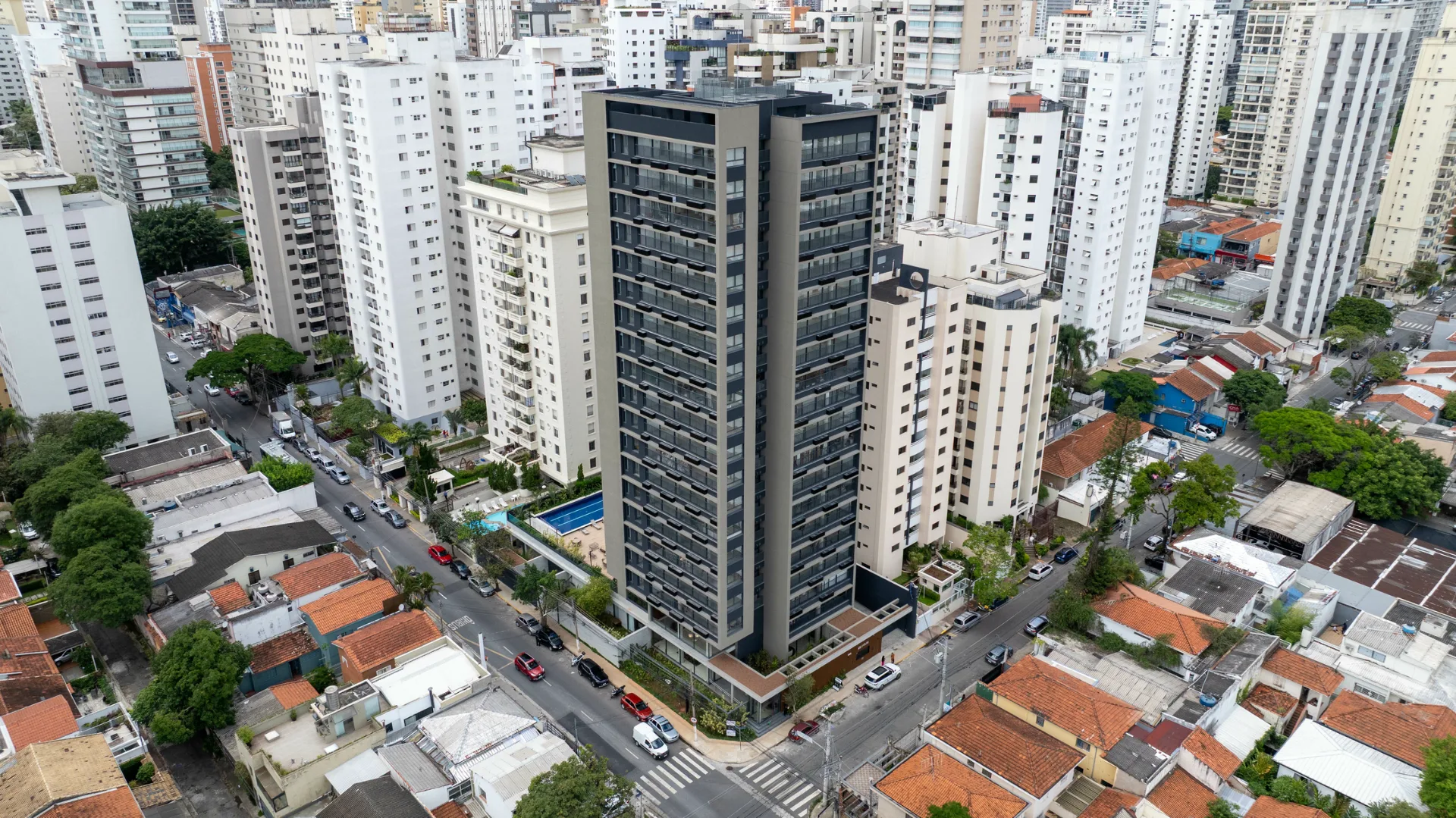 Fachada do Lux House Brooklin, lançamento em Brooklin, São Paulo