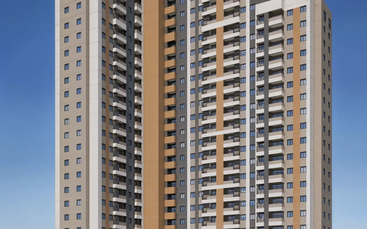Fachada do Lyon Penha, lançamento em Penha, São Paulo