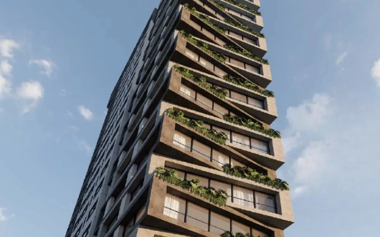 Fachada do Maison Gabrielle, lançamento em Moema, São Paulo