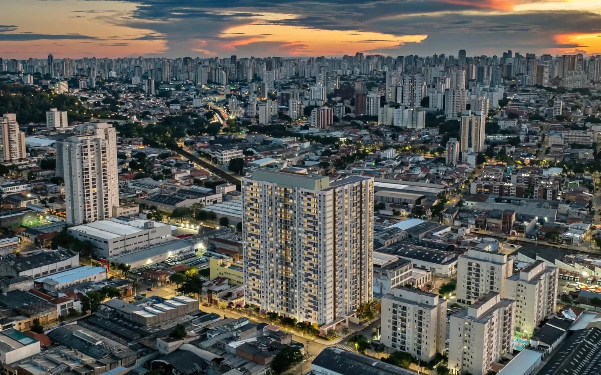 Fachada do Mérito Ipiranga Fase 1, lançamento em Ipiranga, São Paulo