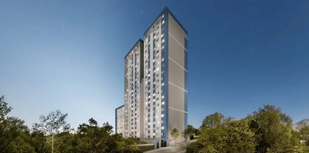 Fachada do Metrocasa Clube Guilhermina, lançamento em Vila Esperança, São Paulo