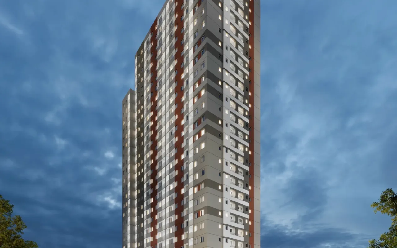 Fachada do Metrocasa Estação Patriarca, lançamento em Vila Ré, São Paulo