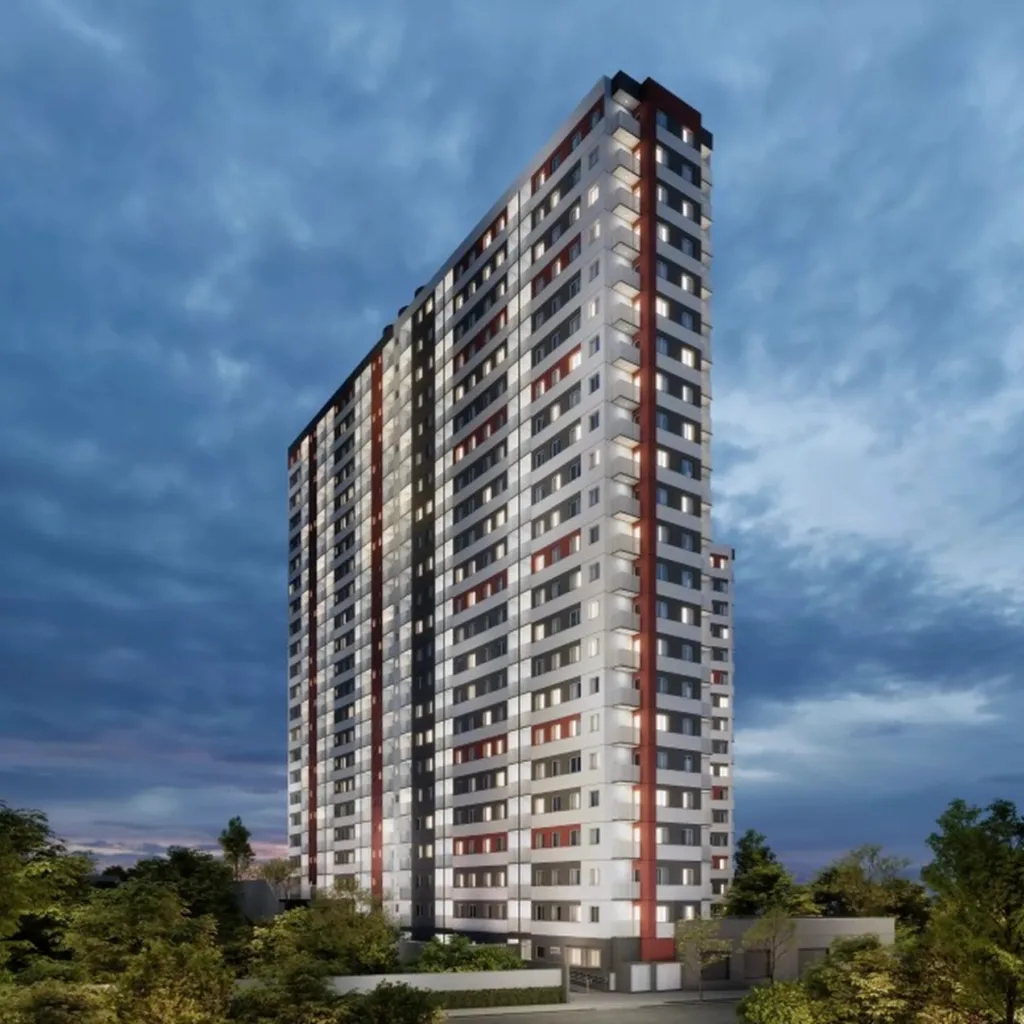 Fachada do empreendimento Metrocasa Prime Vila Ema – Fase 1