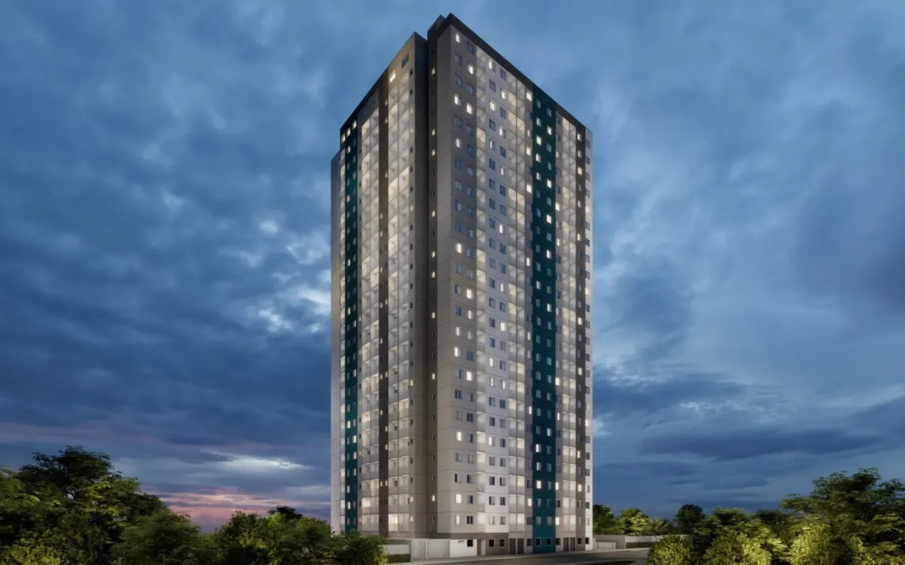 Fachada do Metrocasa Vila Carrão, lançamento em Vila Carrão, São Paulo