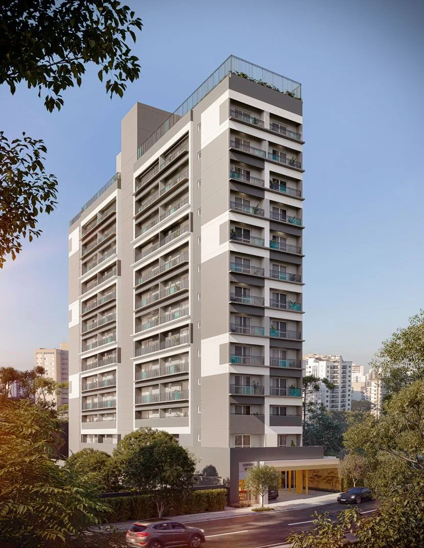 Fachada do Multi Praça da Árvore, lançamento em Saúde, São Paulo