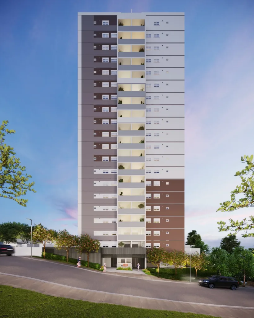 Fachada do empreendimento myID Guilhermina – Short Stay