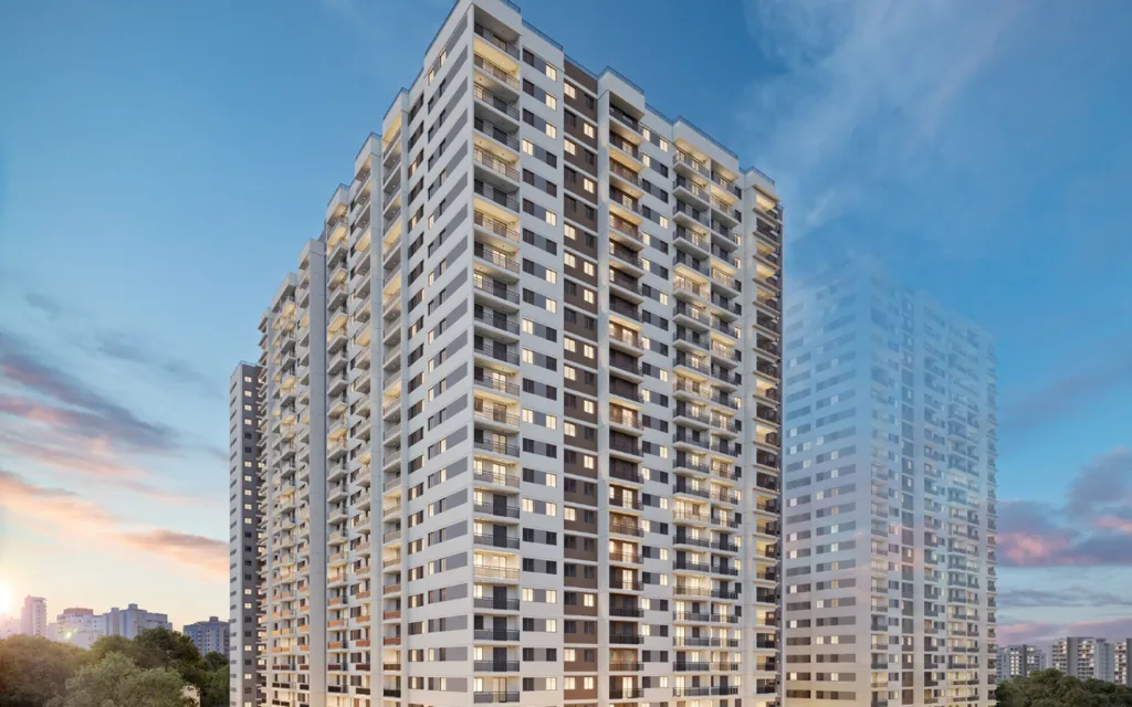 Fachada do empreendimento Novo Mundo Carrão II – Fase 1