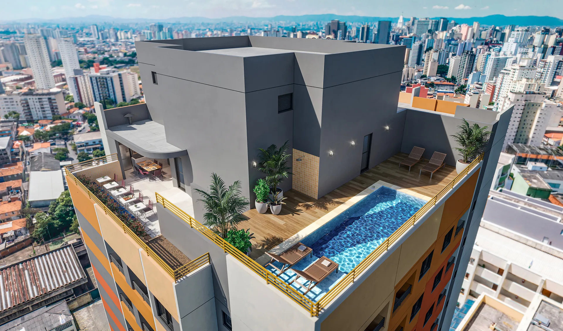 Fachada 2 do Nurban Barão de Campinas em Santa Cecília, São Paulo