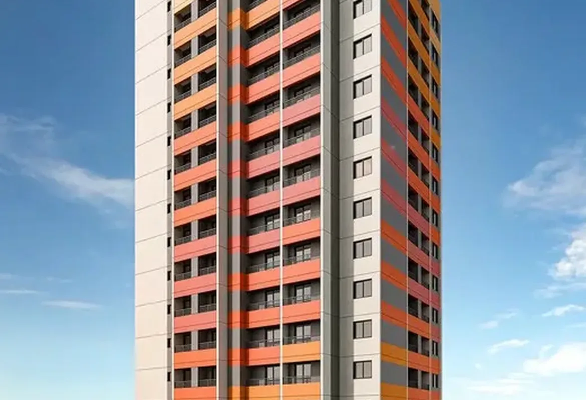 Fachada do Nurban Barão de Campinas, lançamento em Santa Cecília, São Paulo