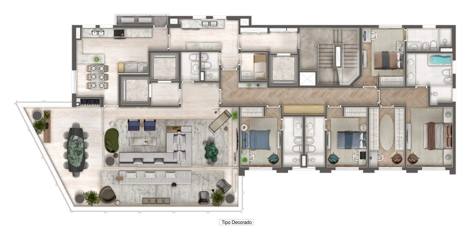 Planta do Ópera Vila Nova em Vila Nova Conceição — 4 dormitórios, 293 m²