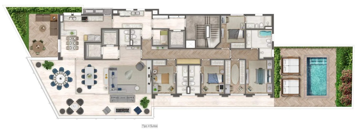 Planta do Ópera Vila Nova em Vila Nova Conceição — 4 dormitórios, 461 m²