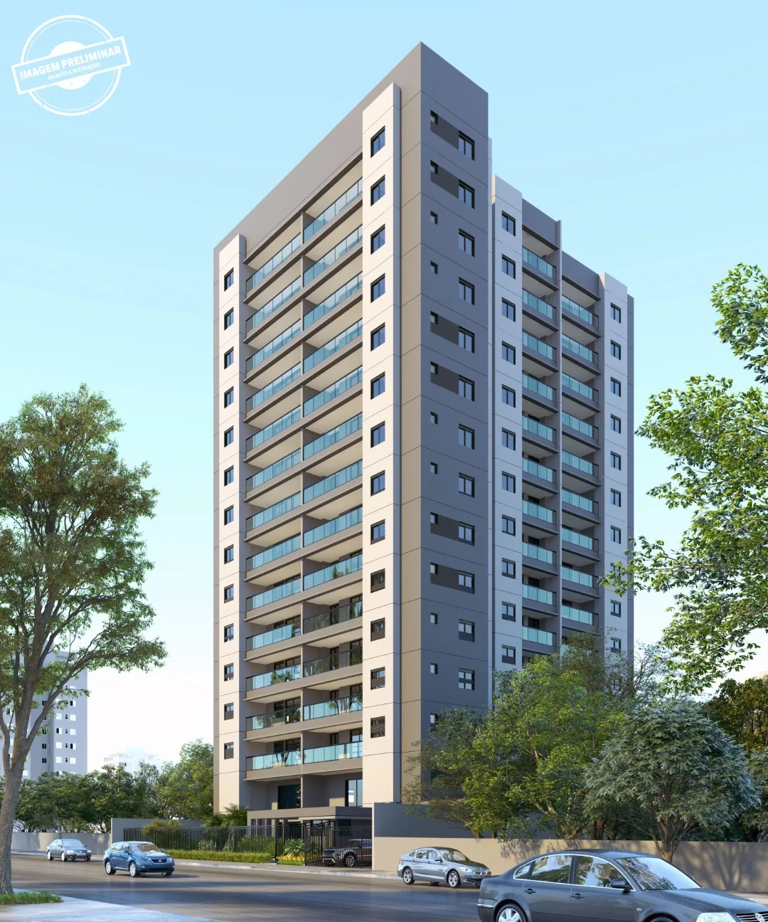 Fachada do Palatium Ipiranga, lançamento em Ipiranga, São Paulo