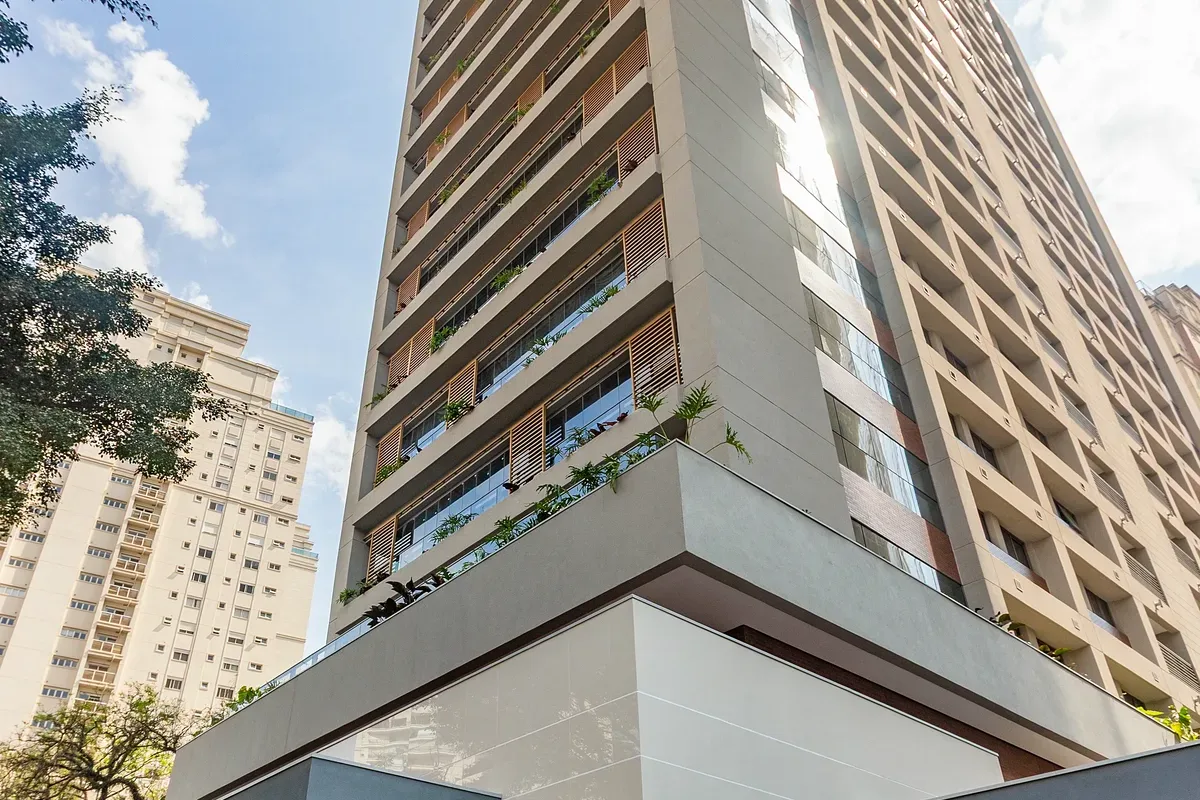 Fachada do Palazzo Grimaldi, lançamento em Vila Nova Conceição, São Paulo
