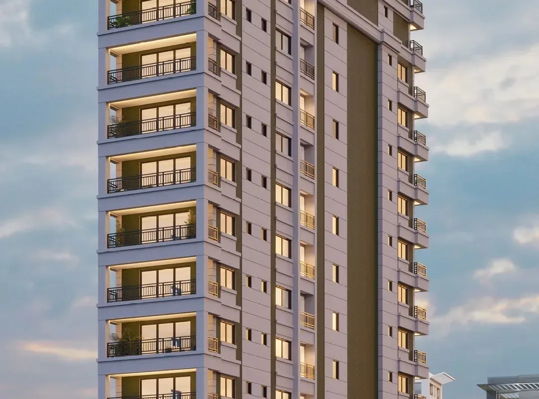 Fachada do Pamplona 1083, lançamento em Jardim Paulista, São Paulo