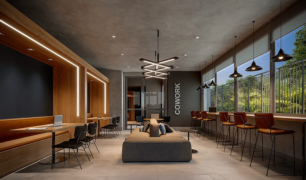 Coworking do Parque Diálogo Padre Adelino Smart em Quarta Parada, São Paulo