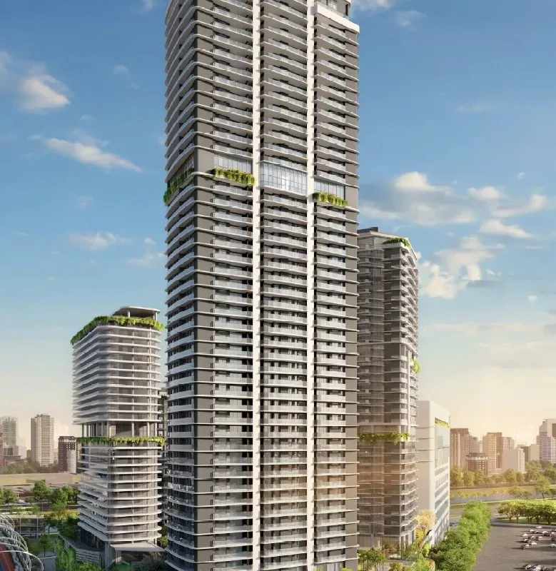 Fachada do Parque Global PG Residences, lançamento em Panamby, São Paulo