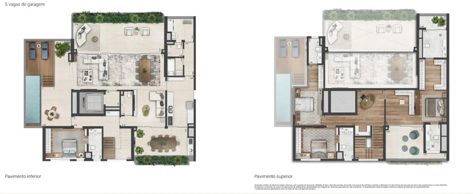Planta do Parque Global Torre Ibirapuera em Morumbi — 4 dormitórios, 422 m²