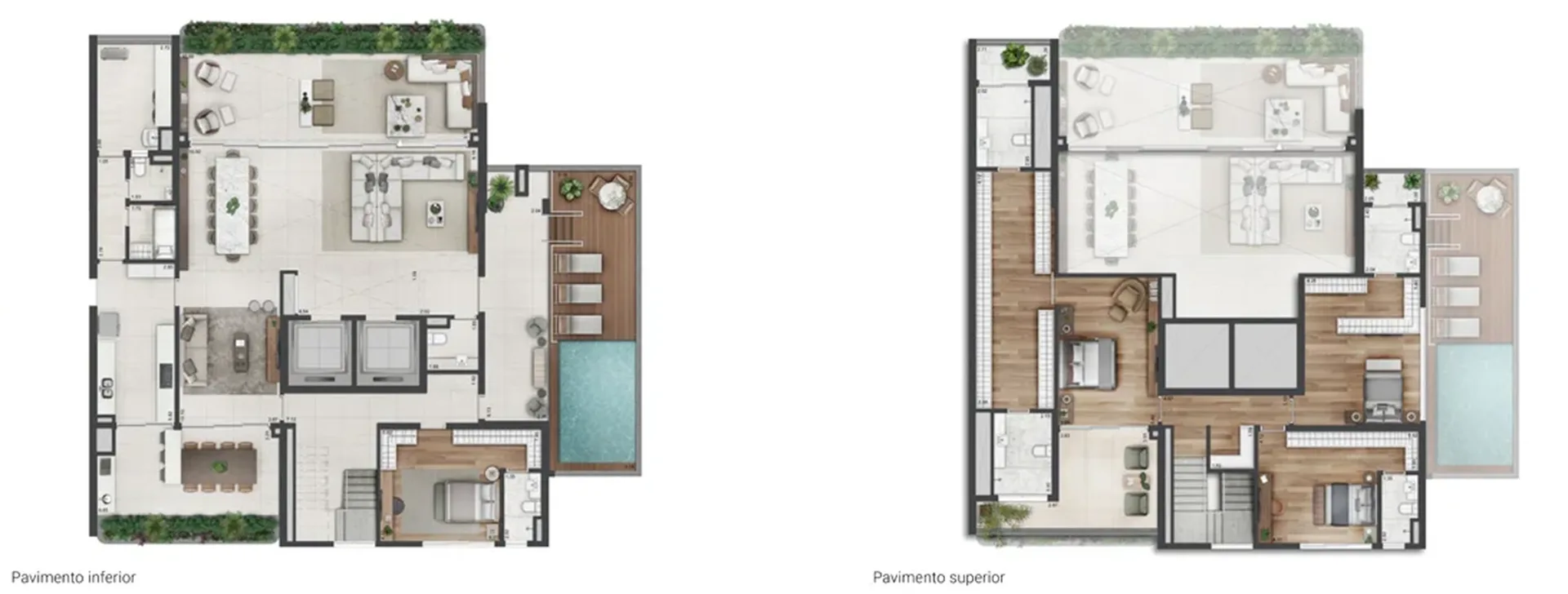 Planta do Parque Global Torre Ibirapuera em Morumbi — 4 dormitórios, 510 m²