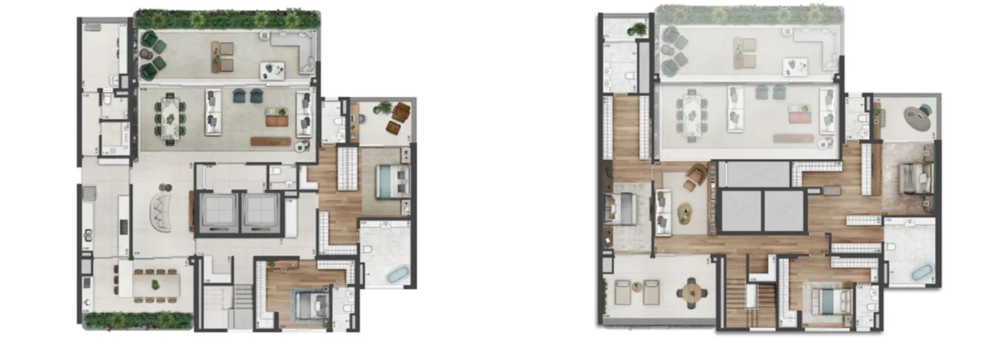 Planta do Parque Global Torre Ibirapuera em Morumbi — 5 dormitórios, 552 m²