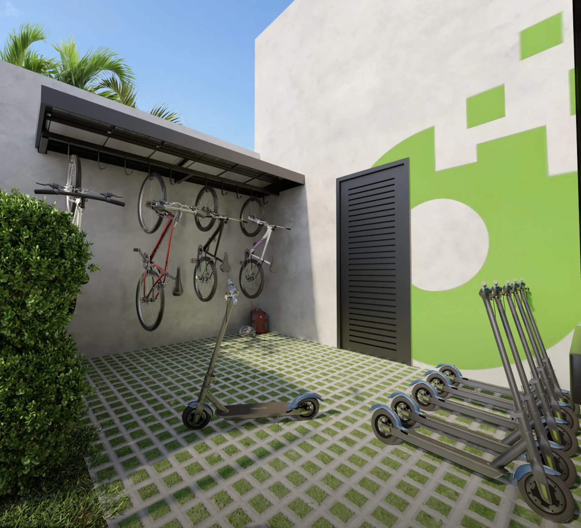 Lazer bicicletário do Pin Mooca em São Paulo