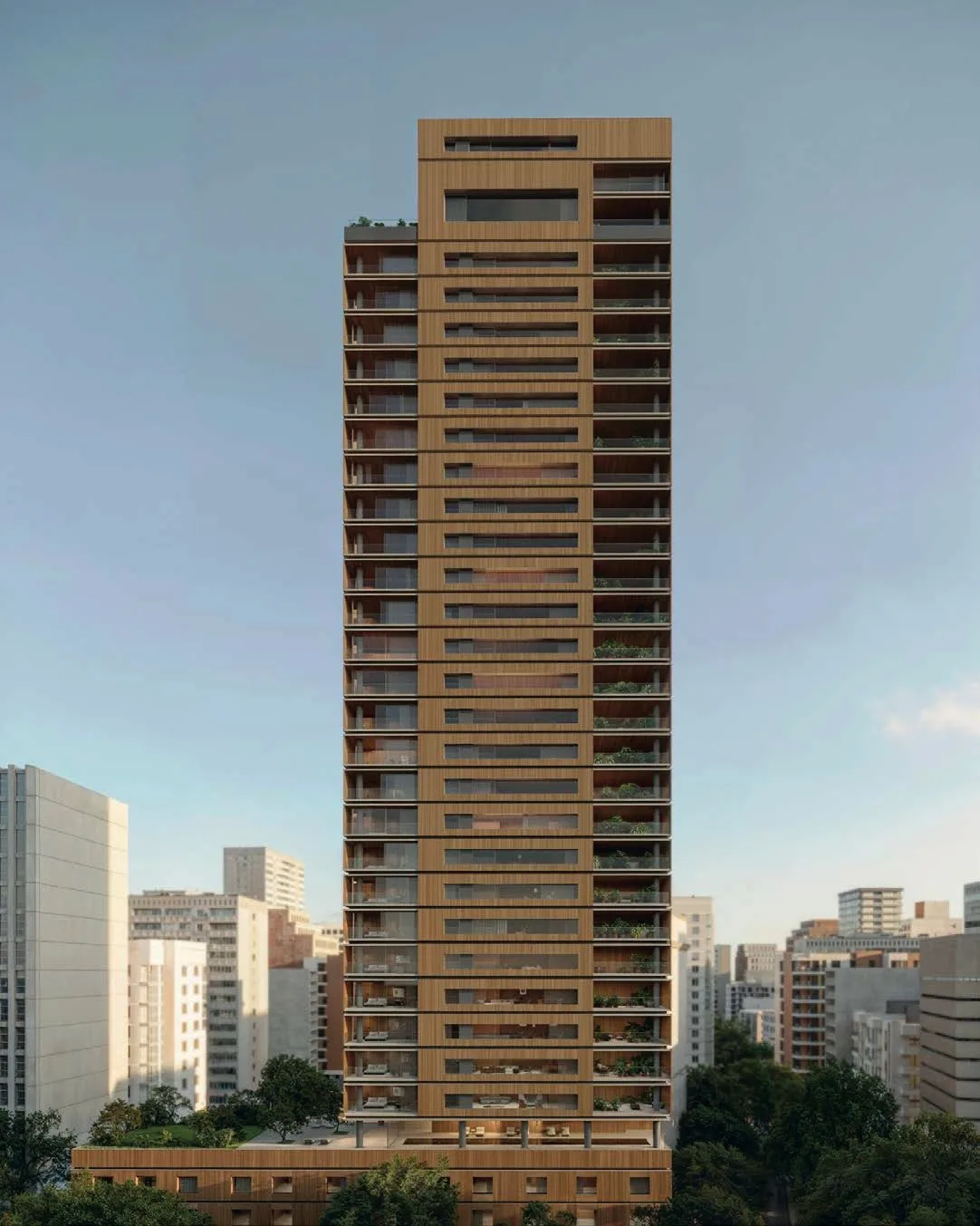 Fachada do Pinna 5109, lançamento em Jardim Paulista, São Paulo