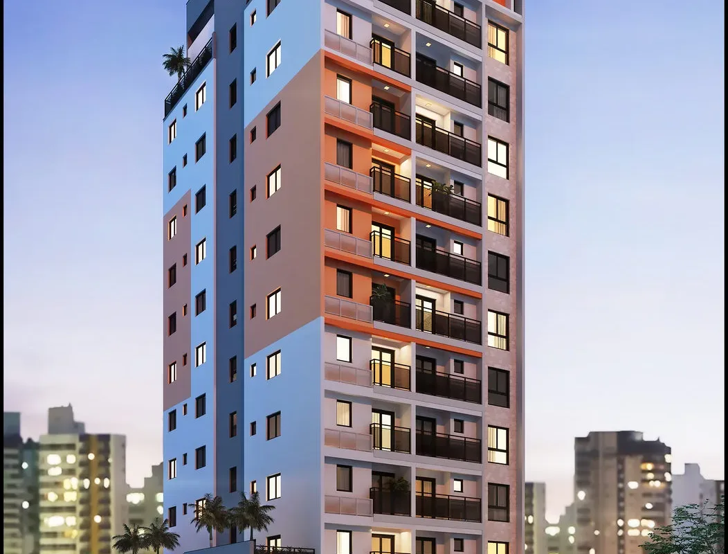 Fachada do Pitanga 105, lançamento em Praça da Árvore, São Paulo
