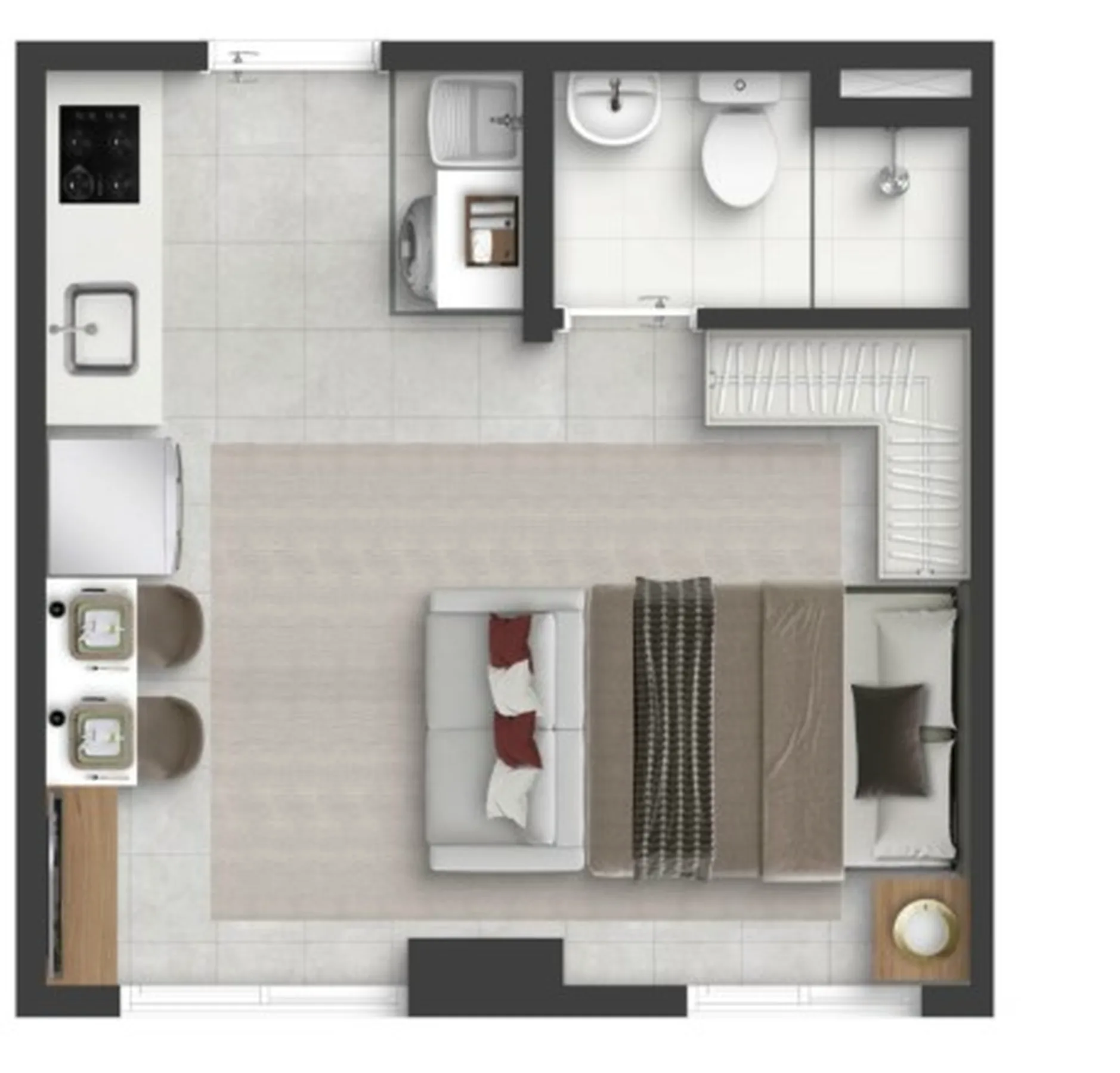 Planta do Plano&Mais Penha em Penha — studio de 23 m²