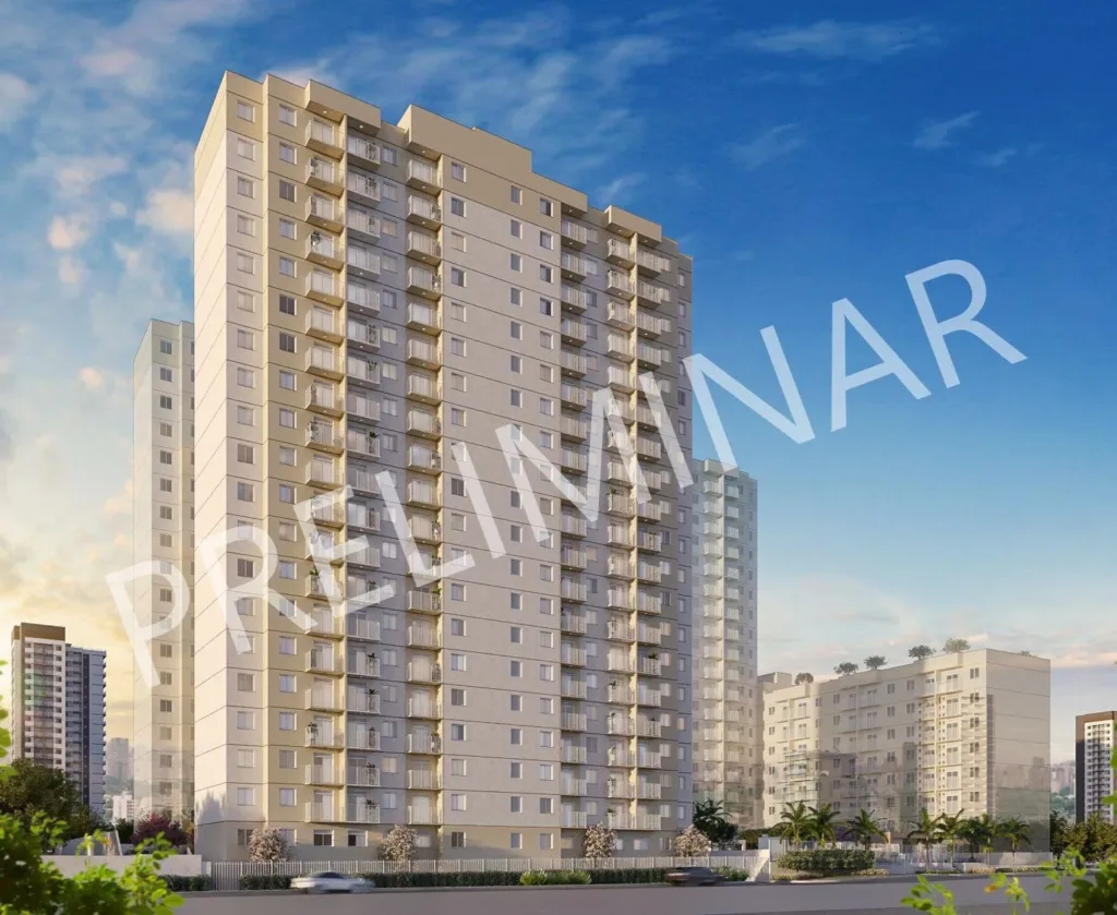 Fachada do empreendimento Plano&Estação Mooca – Short Stay