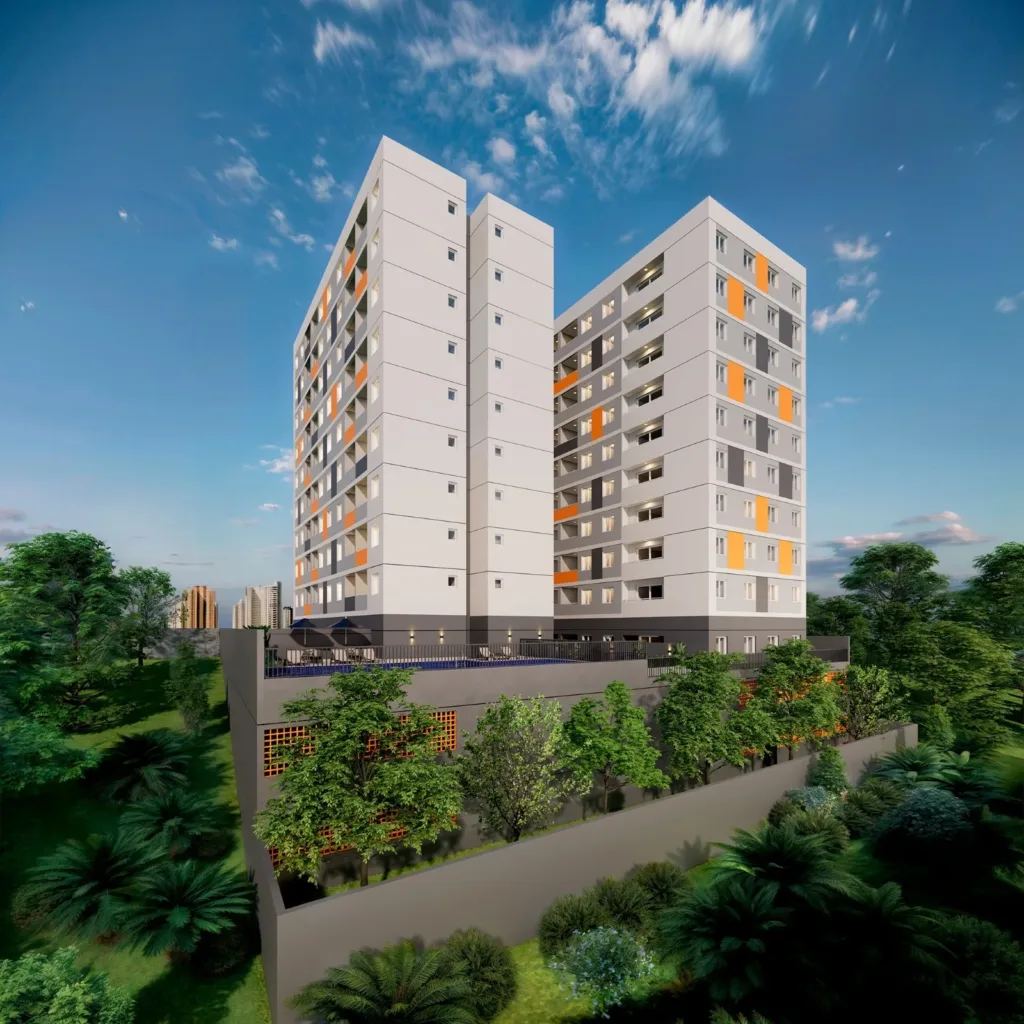 Fachada do empreendimento Residencial Nakasone Itaquera