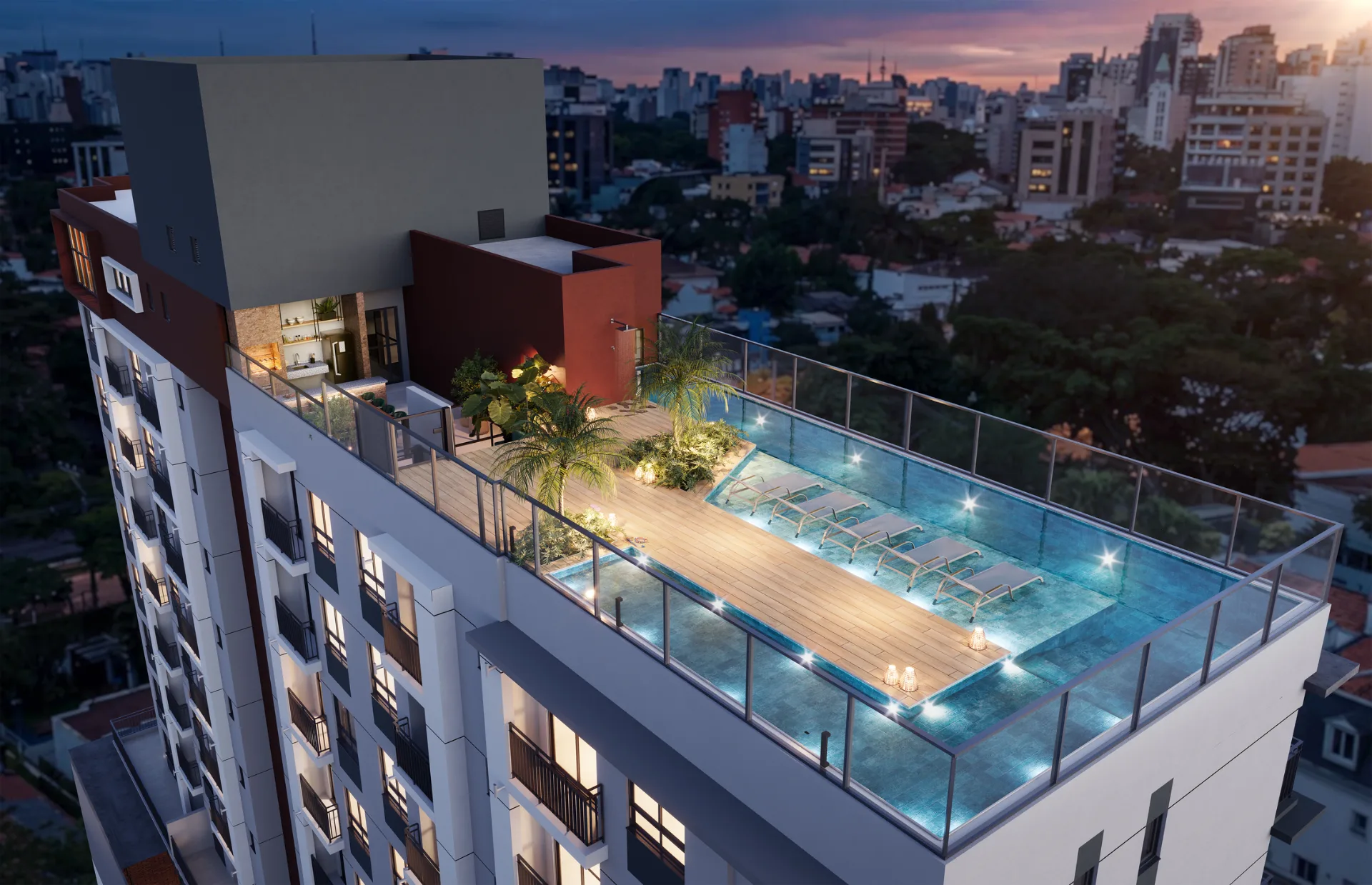 Rooftop Perdizes — área de lazer 7