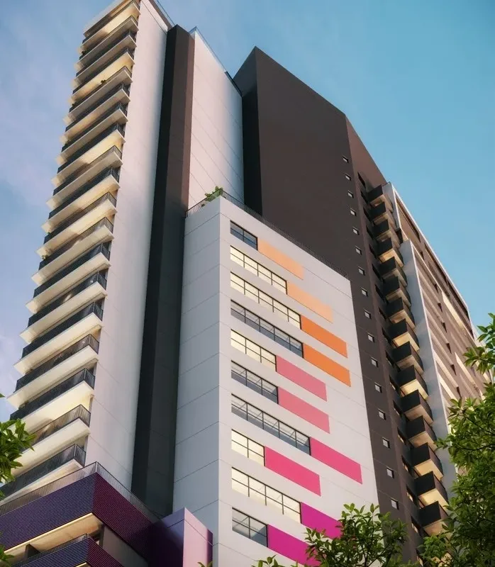 Fachada do Ryt Paulista, lançamento em Bela Vista, São Paulo