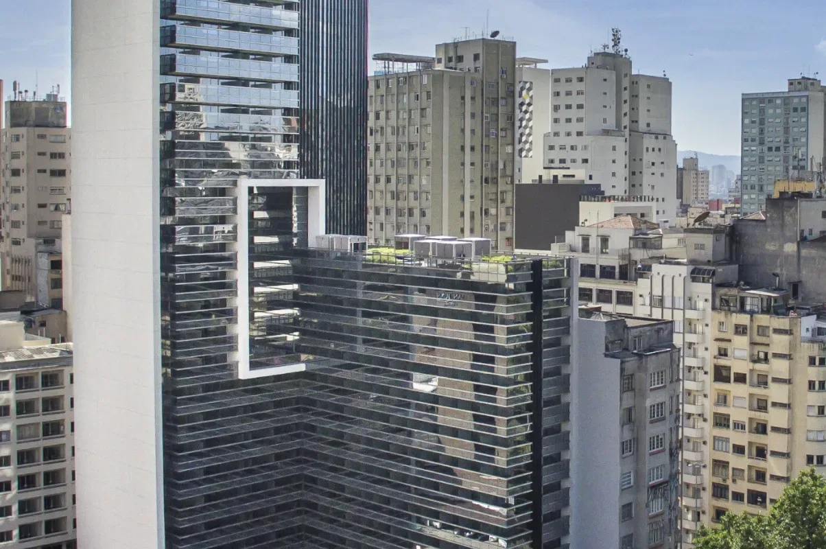 Fachada do Setin Downtown Praça da República, lançamento em Centro, São Paulo