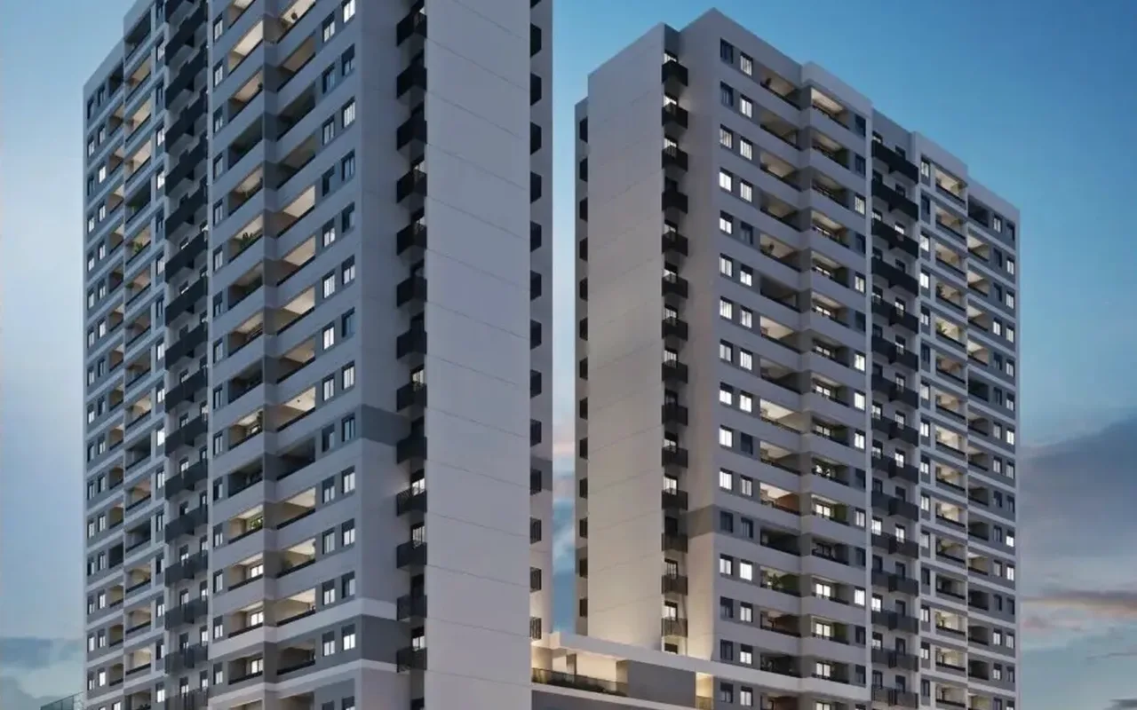 Fachada do Signature Barra Funda Residence, lançamento em Barra Funda, São Paulo