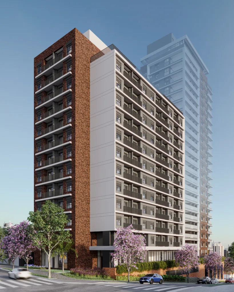 Fachada do empreendimento Sync Campo Belo – Short Stay
