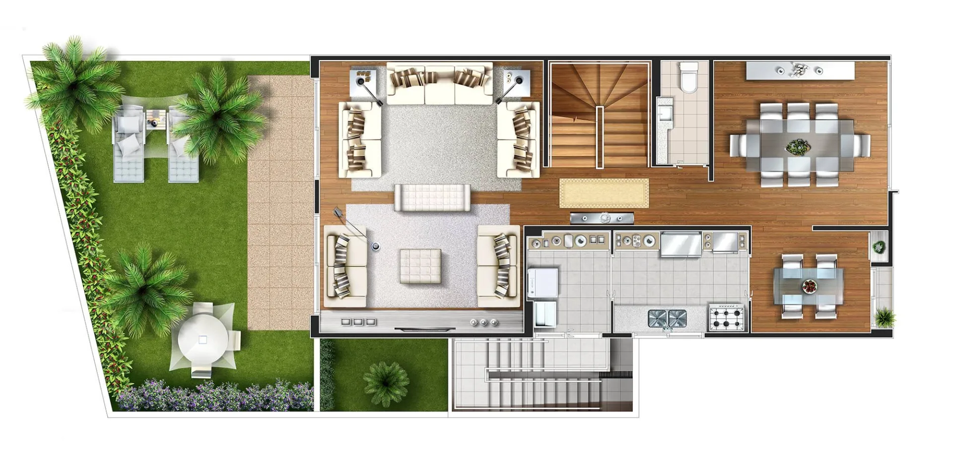 Planta do The Houses Pignatari em Morumbi — 4 dormitórios, 300 m²