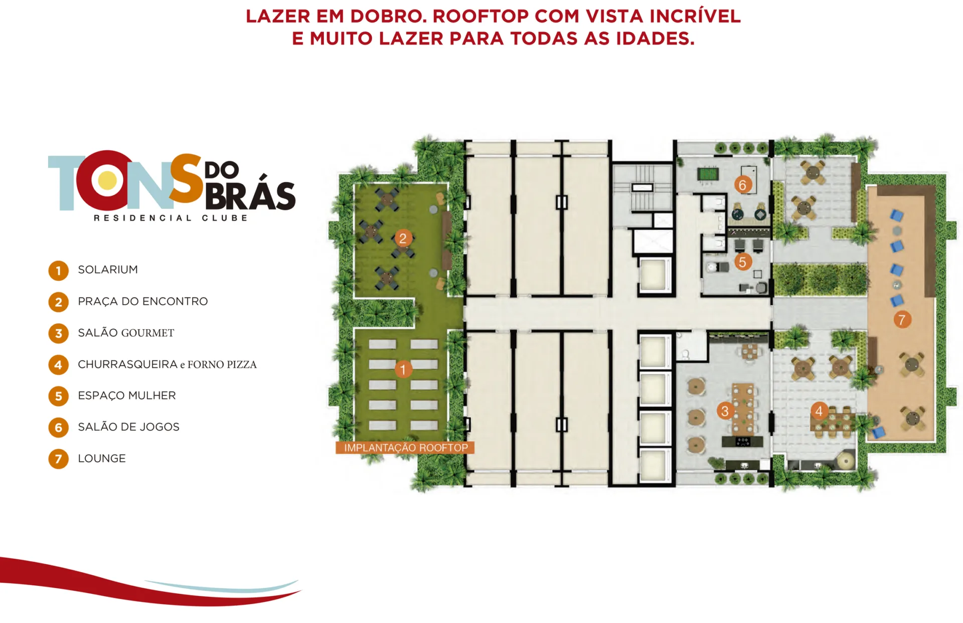 Planta do Tons do Brás em Brás — Planta apt. 2 dorm