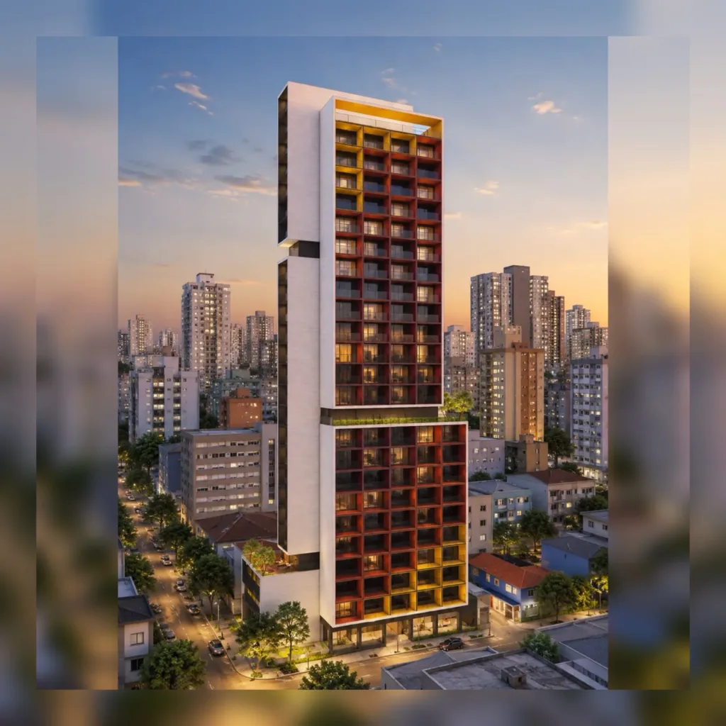 Fachada do empreendimento Tons Frei Caneca