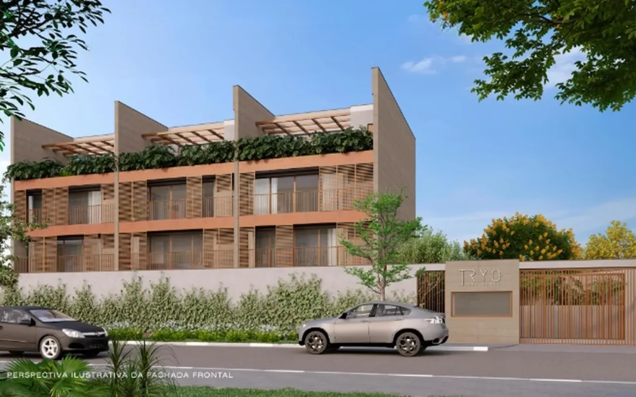 Fachada do Tryo Residence, lançamento em Alto de Pinheiros, São Paulo
