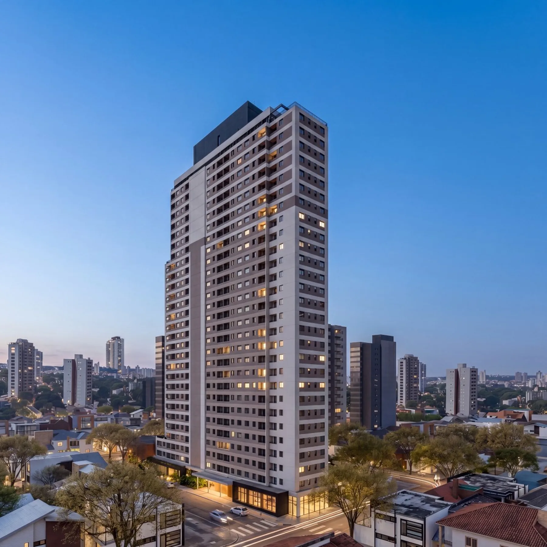 Fachada do UP Sports Home, lançamento em Vila Sônia, São Paulo