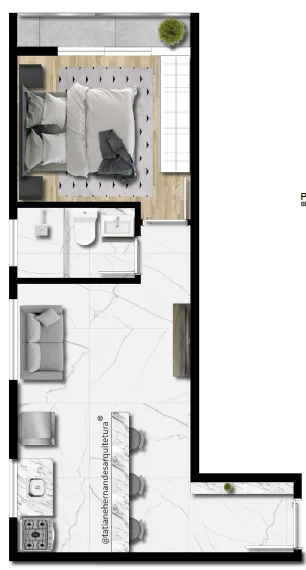 Planta do UP Vila Mariana em Vila Mariana — studio de 30,96 m²