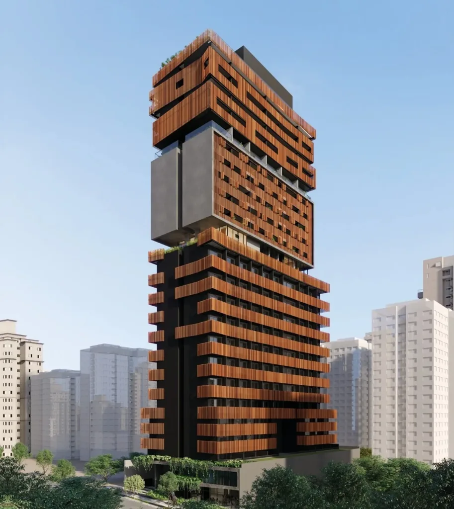 Fachada do empreendimento V3rso Jardins