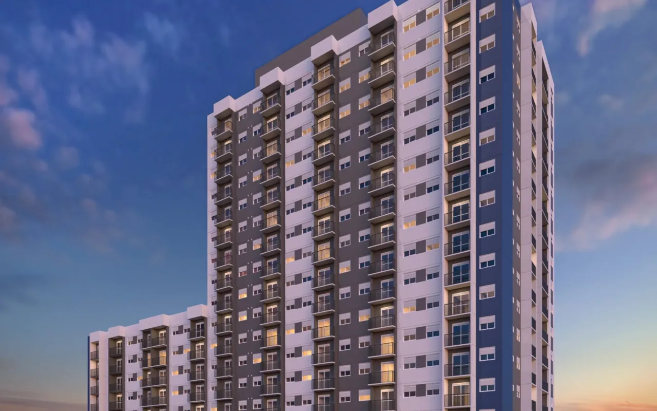 Fachada do Vibra Santa Cecília, lançamento em Santa Cecília, São Paulo