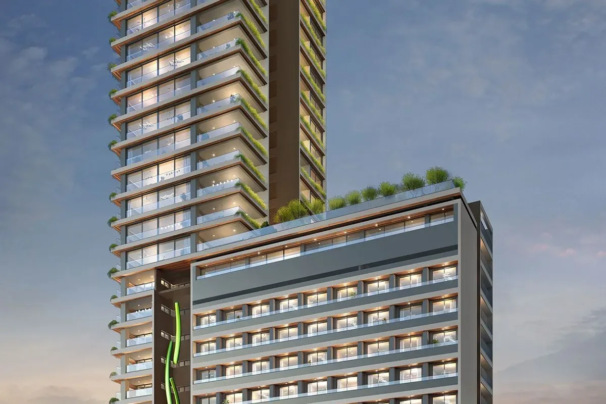 Fachada do Vinci Moema, lançamento em Moema, São Paulo