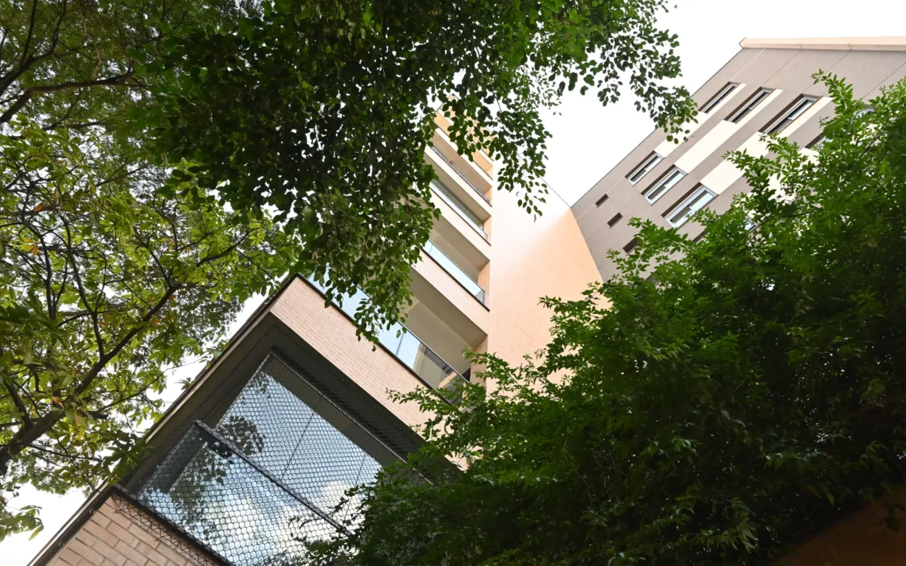 Fachada do Vista Bárbara, lançamento em Alto de Pinheiros, São Paulo
