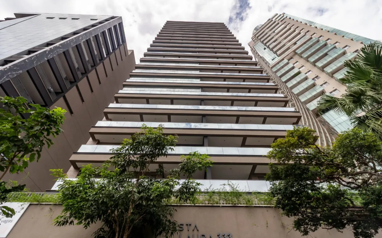 Fachada do Vista Laura, lançamento em Pinheiros, São Paulo
