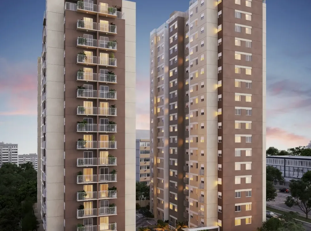 Fachada do Viva Benx Butantã, lançamento em Butantã, São Paulo