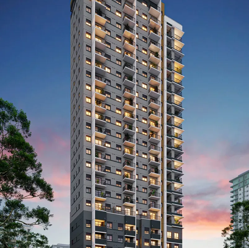 Fachada do Viva Benx Star Campo Belo, lançamento em Campo Belo, São Paulo