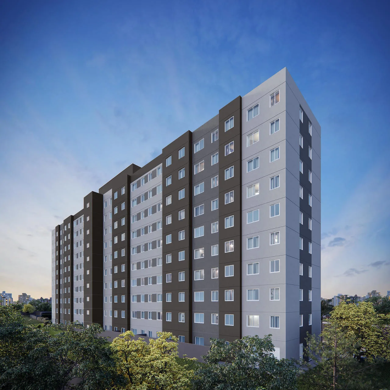 Fachada do Vivaz Cantareira 2, lançamento em Pirituba, São Paulo