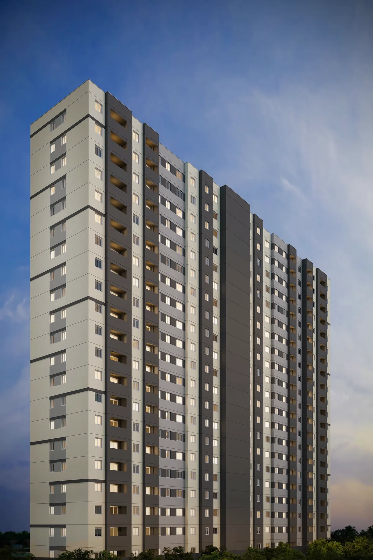 Fachada do Vivaz Clube Barra Funda Fase 2, lançamento em Barra Funda, São Paulo